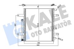 KALE OTO RADYATÖR 345535 — Радиатор кондиционера
