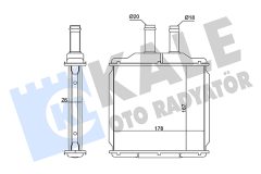 KALE OTO RADYATÖR 346315 — Радиатор печки