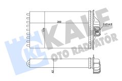 KALE OTO RADYATÖR 346335 — Радиатор печки