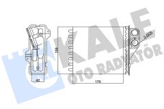 KALE OTO RADYATÖR 346415 — Радиатор печки