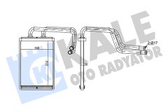 KALE OTO RADYATÖR 347140 — Радиатор печки