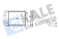 KALE OTO RADYATÖR 347350 — Радиатор печки