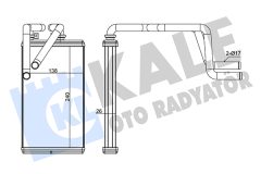 KALE OTO RADYATÖR 347355 — Радиатор печки