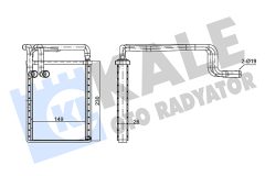 KALE OTO RADYATÖR 347410 — Радиатор печки