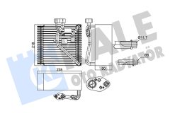 KALE OTO RADYATÖR 350025 — Evaporator aer condiționat