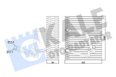 KALE OTO RADYATÖR 350070 — Испаритель кондиционера