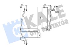 KALE OTO RADYATÖR 350120 — Evaporator aer condiționat