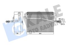 KALE OTO RADYATÖR 350140 — Испаритель кондиционера