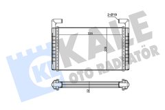 KALE OTO RADYATÖR 351725 — Радиатор печки