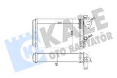 KALE OTO RADYATÖR 352035 — Radiator încălzire habitaclu