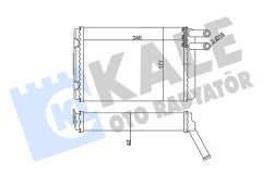 KALE OTO RADYATÖR 352050 — Радиатор печки