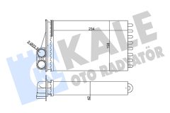 KALE OTO RADYATÖR 352055 — Radiator încălzire habitaclu