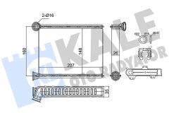 KALE OTO RADYATÖR 352860 — Radiator încălzire habitaclu