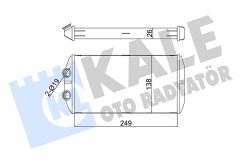 KALE OTO RADYATÖR 352870 — Радиатор печки