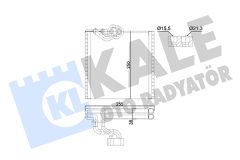 KALE OTO RADYATÖR 352995 — Испаритель кондиционера
