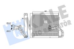 KALE OTO RADYATÖR 354125 — Evaporator aer condiționat