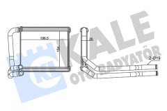 KALE OTO RADYATÖR 355080 — Радиатор печки