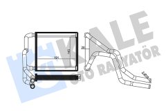 KALE OTO RADYATÖR 355135 — Radiator încălzire habitaclu
