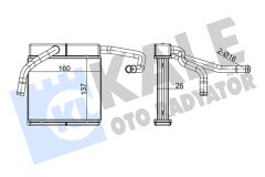 KALE OTO RADYATÖR 355185 — Radiator încălzire habitaclu