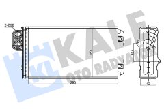 KALE OTO RADYATÖR 356225 — Радиатор печки