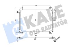 KALE OTO RADYATÖR 357865 — Radiator aer condiționat