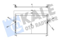 KALE OTO RADYATÖR 358455 — Радиатор кондиционера