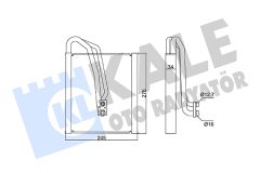 KALE OTO RADYATÖR 359855 — Evaporator aer condiționat
