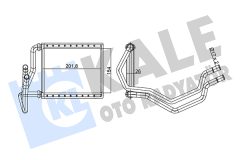 KALE OTO RADYATÖR 360740 — Радиатор печки