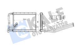 KALE OTO RADYATÖR 360830 — Radiator încălzire habitaclu