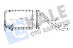 KALE OTO RADYATÖR 360835 — Радиатор печки
