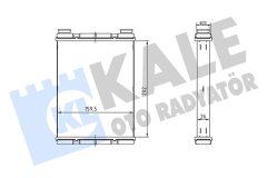 KALE OTO RADYATÖR 360855 — Radiator încălzire habitaclu