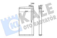 KALE OTO RADYATÖR 370555 — Radiator încălzire habitaclu
