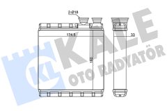 KALE OTO RADYATÖR 370630 — Радиатор печки