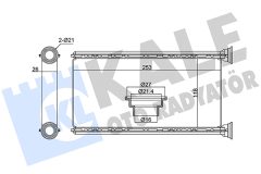KALE OTO RADYATÖR 370635 — Радиатор печки