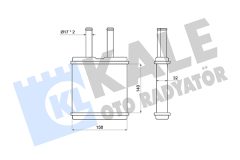 KALE OTO RADYATÖR 370685 — Радиатор печки
