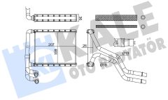 KALE OTO RADYATÖR 370840 — Радиатор печки