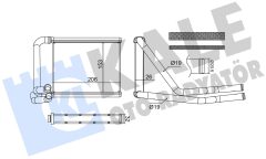 KALE OTO RADYATÖR 370850 — Радиатор печки