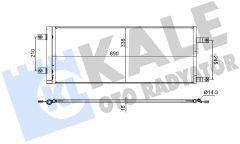 KALE OTO RADYATÖR 382780 — Радиатор кондиционера