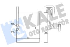 KALE OTO RADYATÖR 416950 — Evaporator aer condiționat