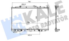 KALE OTO RADYATÖR 573405 — Радиатор охлаждения