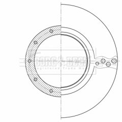 BORG & BECK BBD32606 — Тормозной диск