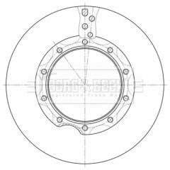 BORG & BECK BBD32632 — Disc de frână