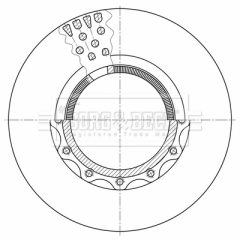 BORG & BECK BBD32656 — Тормозной диск