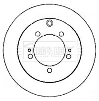 BORG & BECK BBD4556 — Disc de frână