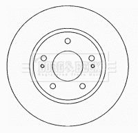 BORG & BECK BBD4622 — Disc de frână