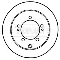 BORG & BECK BBD4644 — Disc de frână