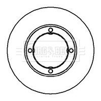 BORG & BECK BBD4922 — Disc de frână