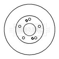 BORG & BECK BBD5015 — Disc de frână