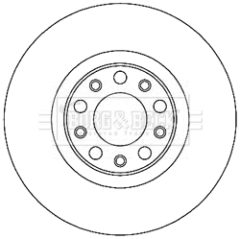 BORG & BECK BBD5271 — Тормозной диск