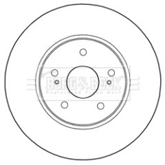 BORG & BECK BBD5285 — Тормозной диск